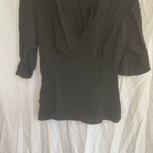 Tara Jarmon Black Blouse Size 40 / 8 - Picture 9 of 10